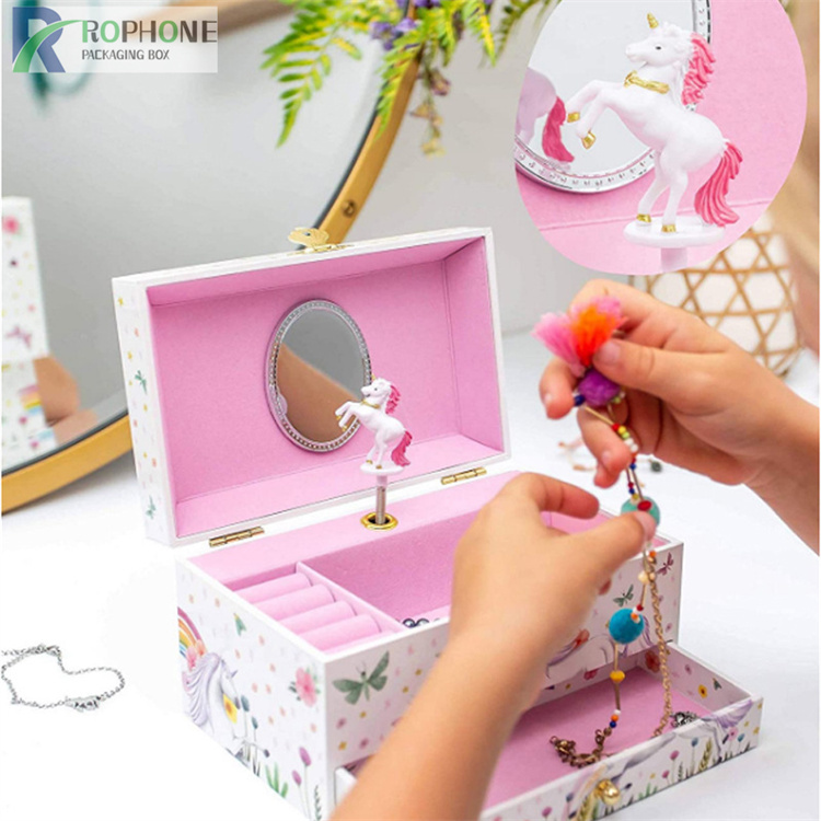 cutie de bijuterii unicorn